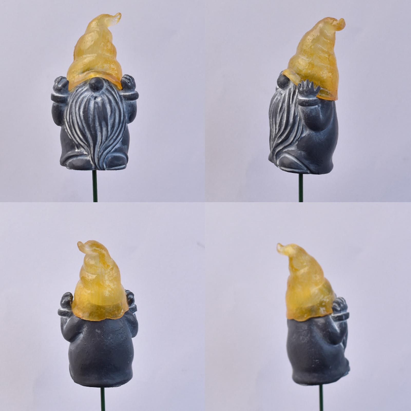 Resin Art Flower - Estacas decorativas para jardim, 3 peças,