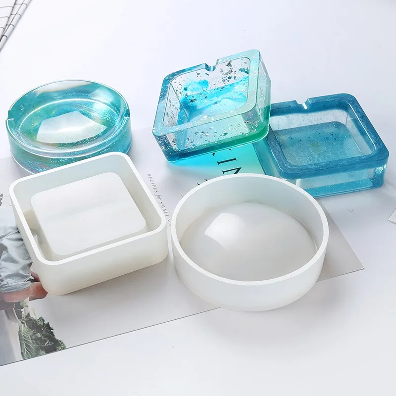 Resin Art Stone - Molde de silicone cinzeiro resina molde