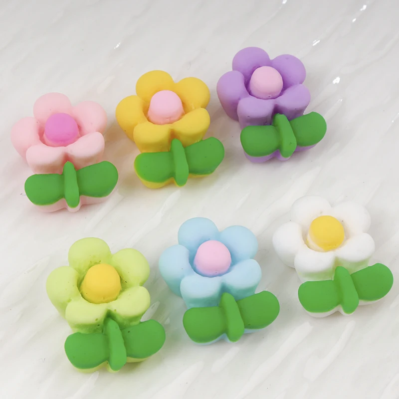 Resin Art Earrings Material - 20/100 pçs mini flores diy resina
