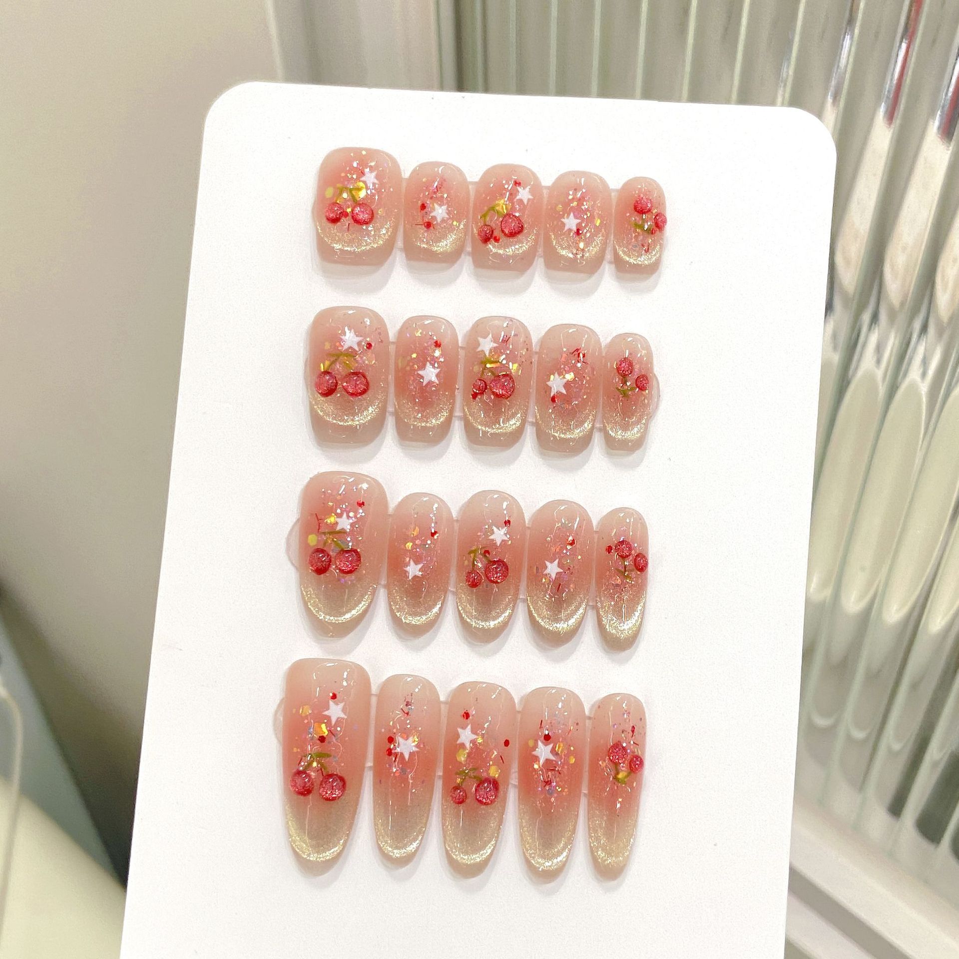 Resin Art Glitter - 10 pçs doce cereja imprensa em