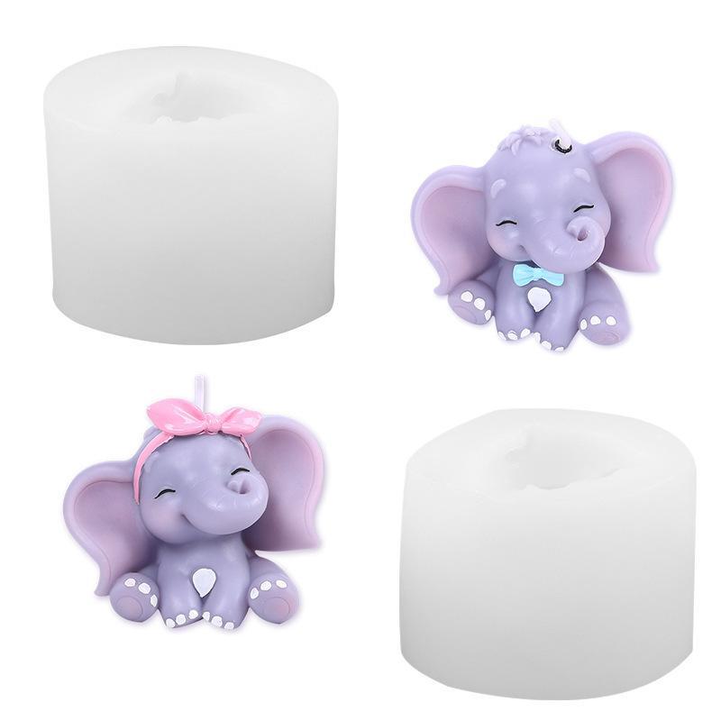 Resin Art Easy - Molde de Silicone 3D de Elefante