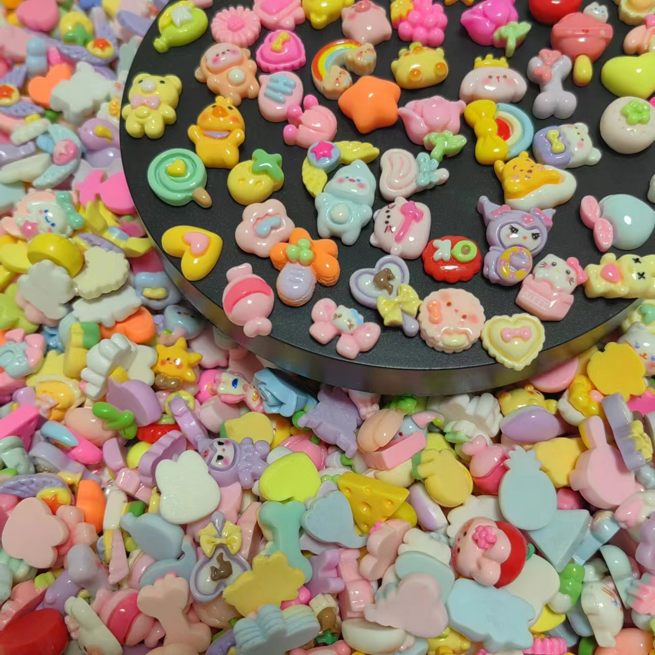Resin Art Earrings Material - Resina Sweet Candy Animais, Nail Art