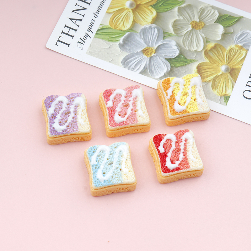Resin Art Earrings Material - 30/300 peças Mini Biscoitos Torrados em
