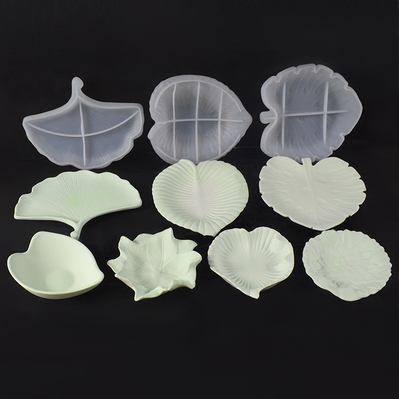 Resin Art Tray - Gesso cimento diy folha prato molde