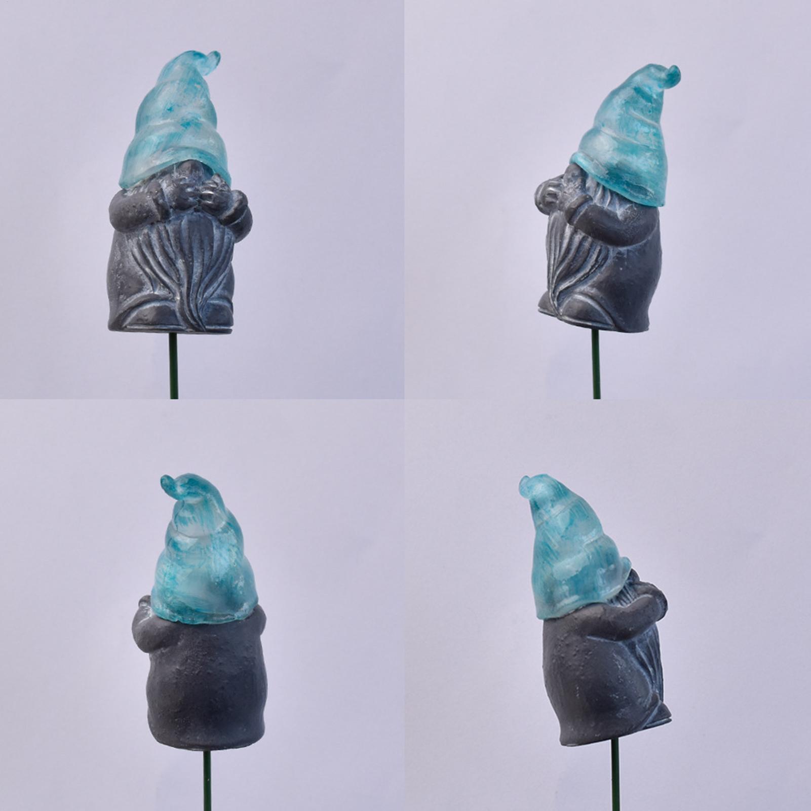 Resin Art Flower - Estacas decorativas para jardim, 3 peças,