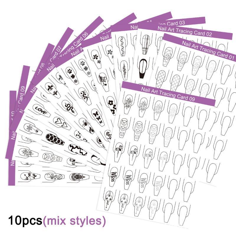 Resin Art Guide Book - 10 Peças de Papel para Prática