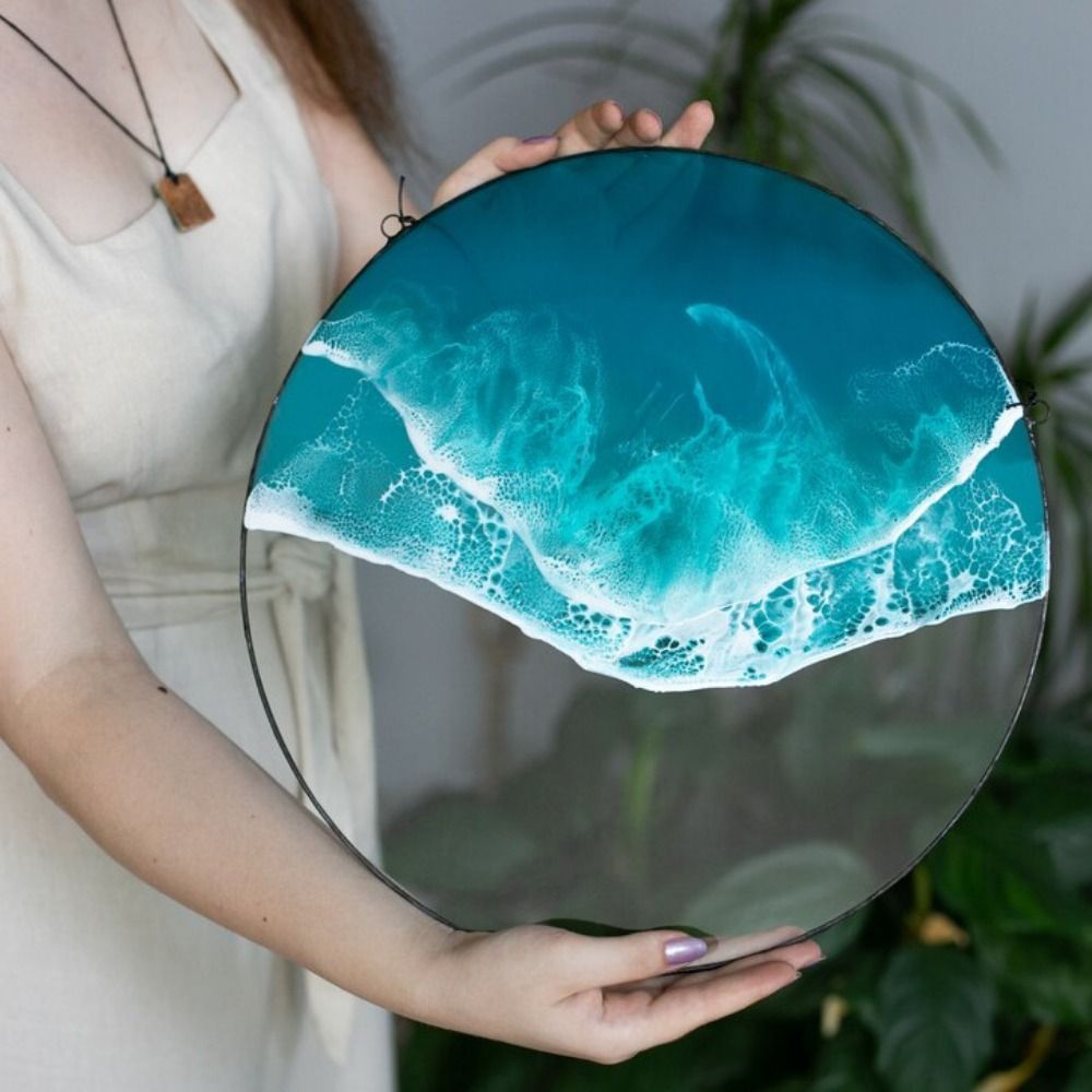 Resin Art Easy - Cenário do oceano oceano-onda arte de