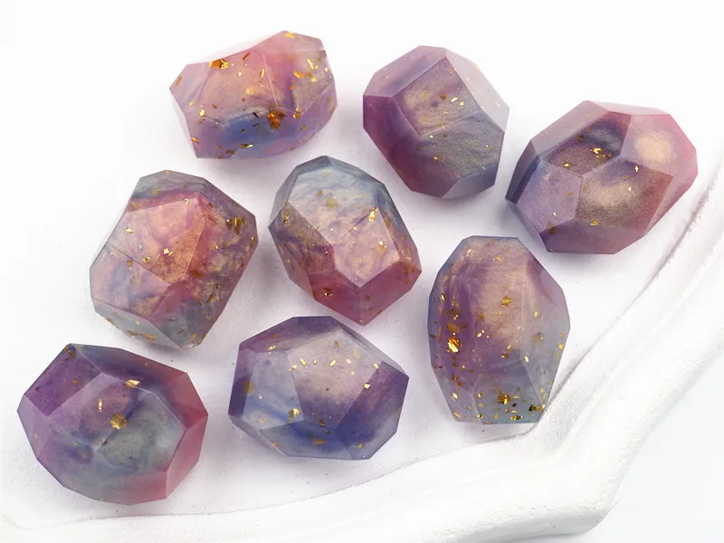 Resin Art Stone - Diy cristal irregular pedra molde de