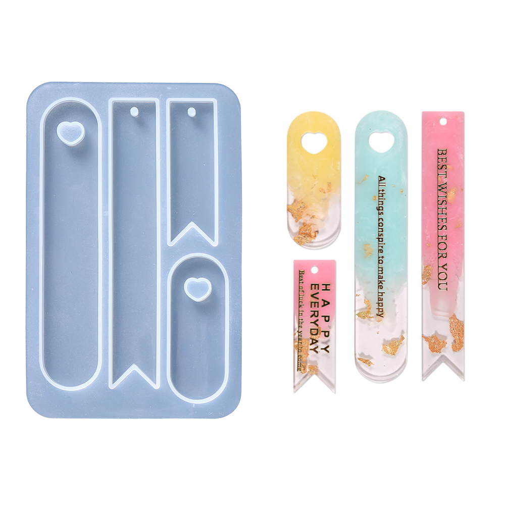 Resin Art Guide Book - Molde de silicone oval, marcador de