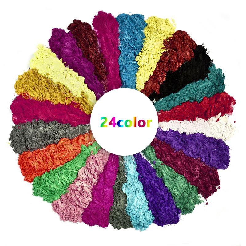 24 cores 20ml pó perolado resi - Pearl Powder Resin avaliação e preço