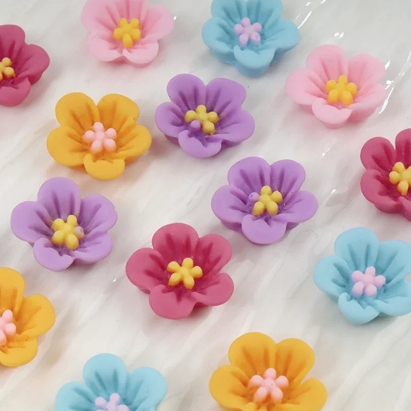 50 pçs mini flor arte do prego - Resin Art Earrings Material avaliação e preço
