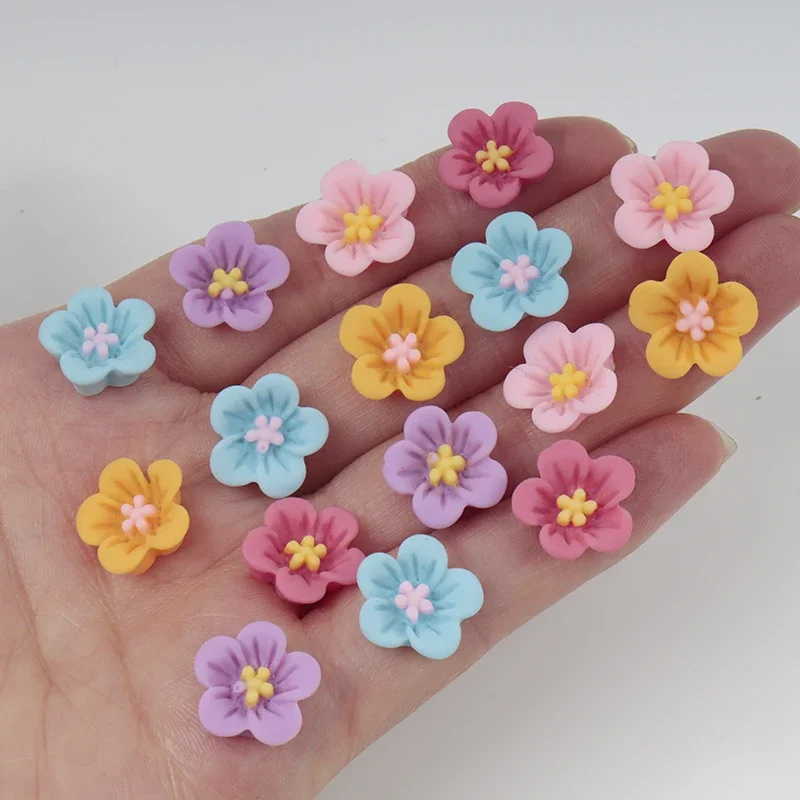 50 pçs mini flor arte do prego - Resin Art Earrings Material avaliação e preço