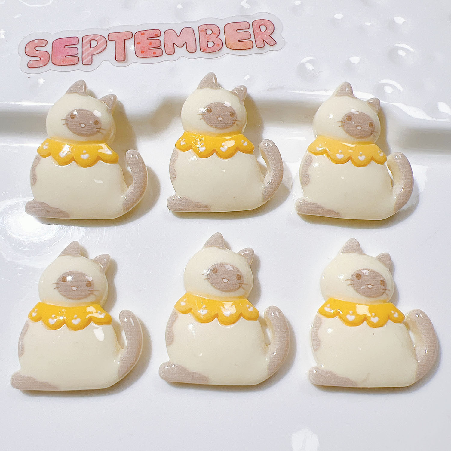 10/20 pçs bonito bowknot gato  - Resin Art Earrings Material avaliação e preço