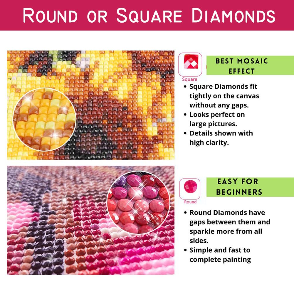 Diy pintura diamante mosaico l - Resin Art Guide Book avaliação e preço