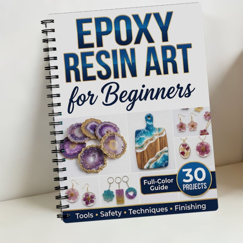 Manual de Arte em Resina Epóxi - Resin Art Guide Book avaliação e preço
