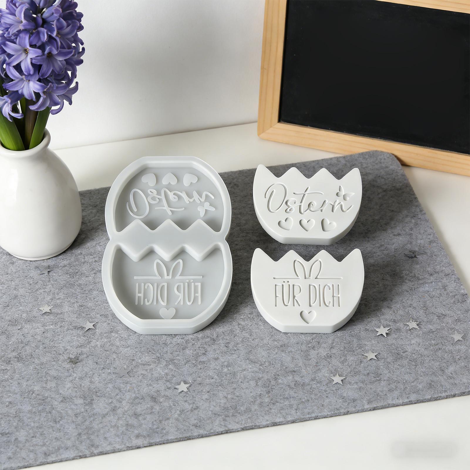 Moldes de silicone para ovos d - Resin Art Easy avaliação e preço