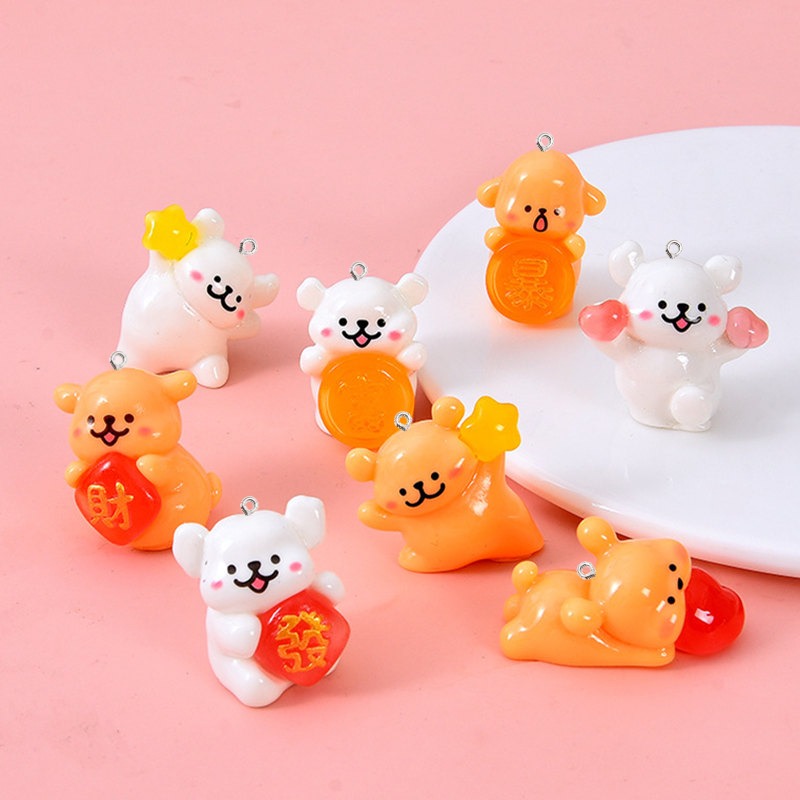 5 Peças de Pingentes de Resina - Resin Art Earrings Material avaliação e preço