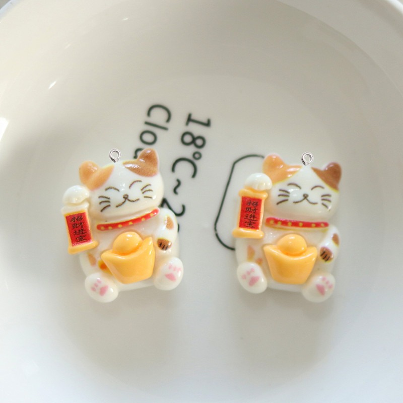 10 pçs bonito brilhante gato r - Resin Art Earrings Material avaliação e preço