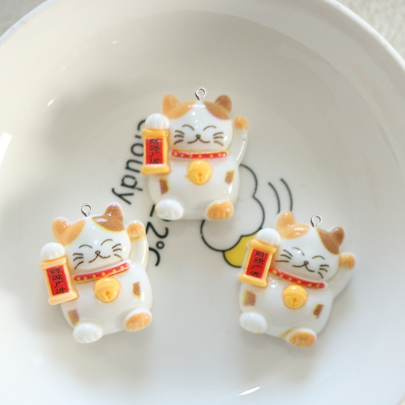 10 pçs bonito brilhante gato r - Resin Art Earrings Material avaliação e preço