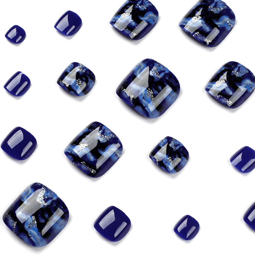 24 pçs brilhante azul unhas fa - Resin Art Glitter avaliação e preço