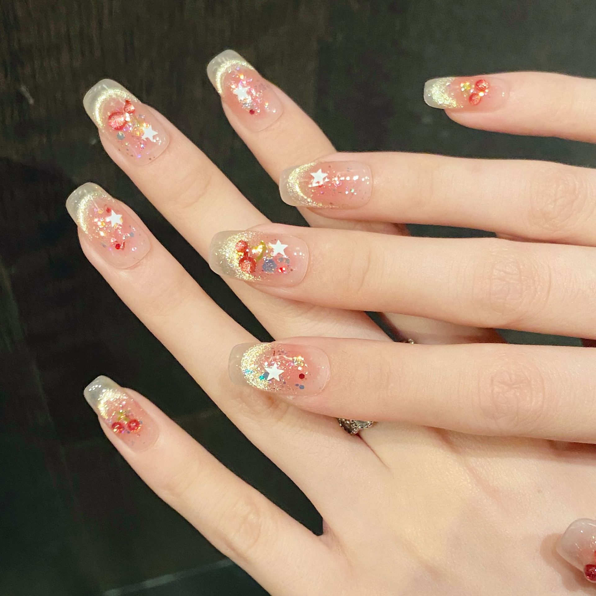 10 pçs doce cereja imprensa em - Resin Art Glitter avaliação e preço