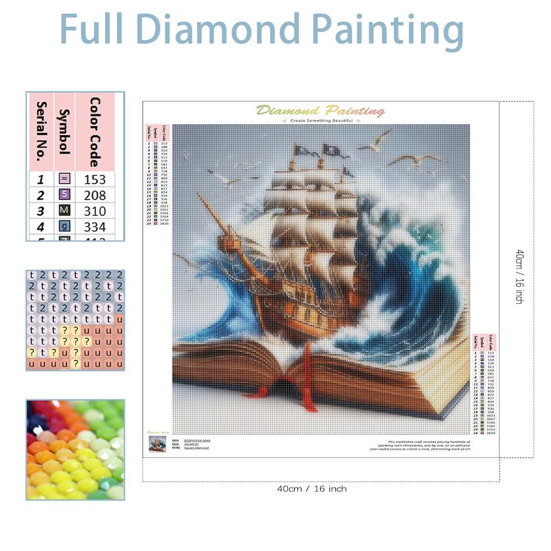 SDOYUNO Diy Diamante Mosaico L - Resin Art Guide Book avaliação e preço