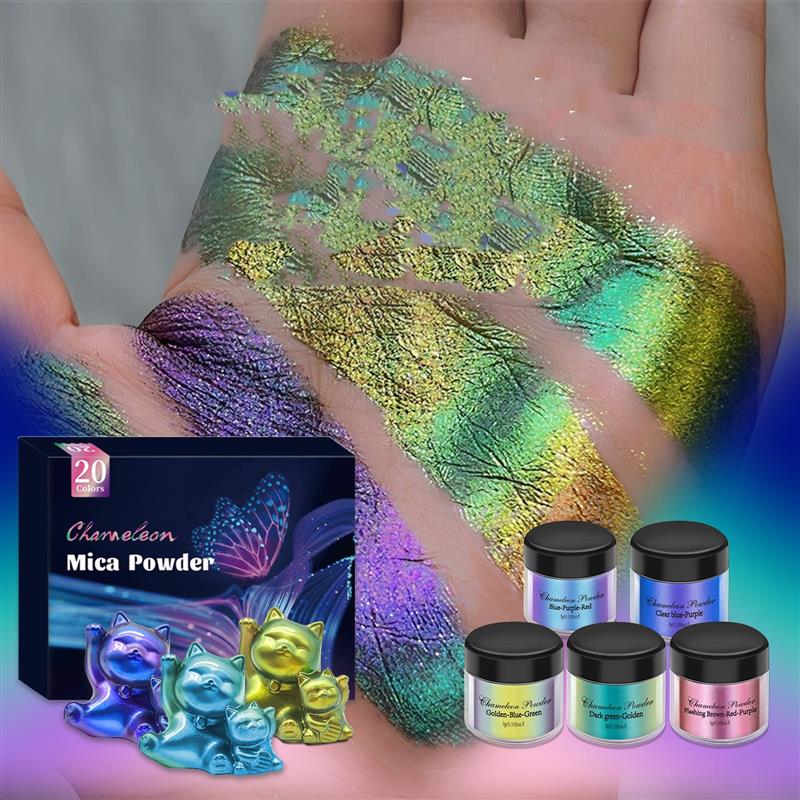 Camaleão Mica Pó para Nail Art - Pearl Powder Resin avaliação e preço