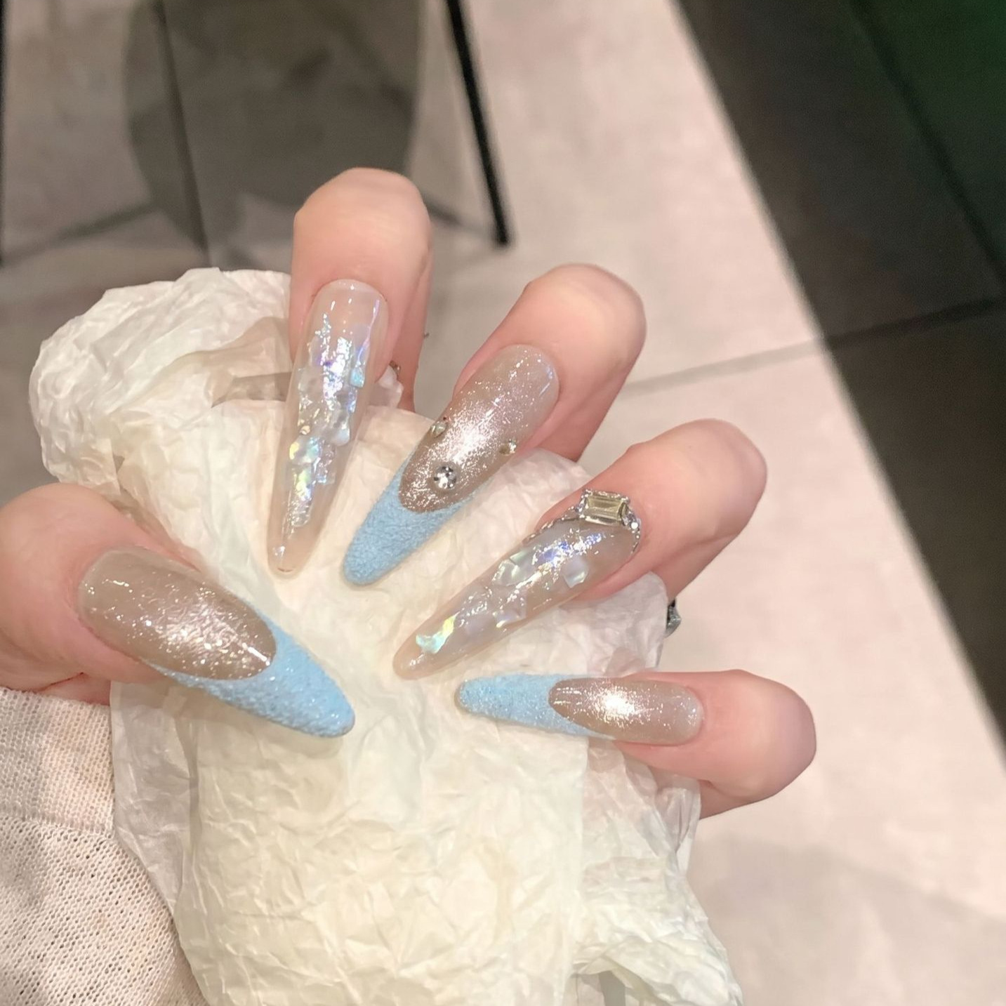 Imprensa em unhas 10 pçs roxo  - Resin Art Glitter avaliação e preço