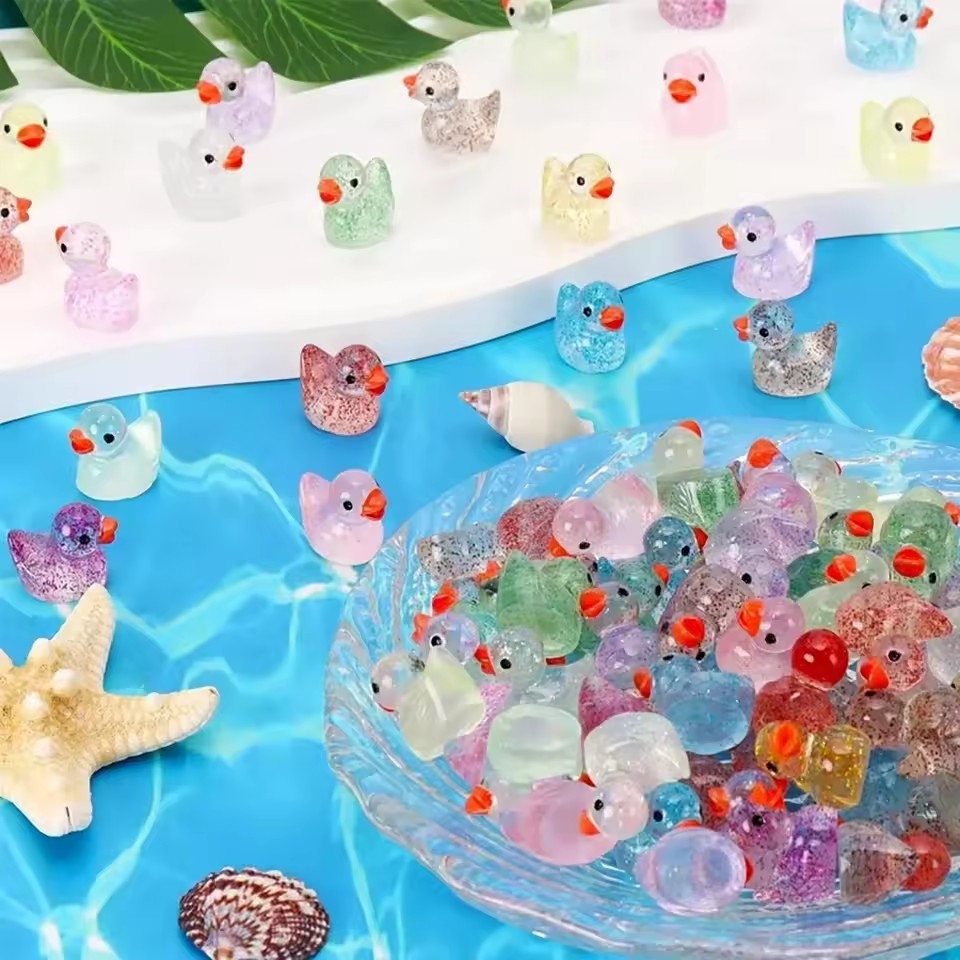 Pingente de Pato Amarelo Peque - Resin Art Glitter avaliação e preço