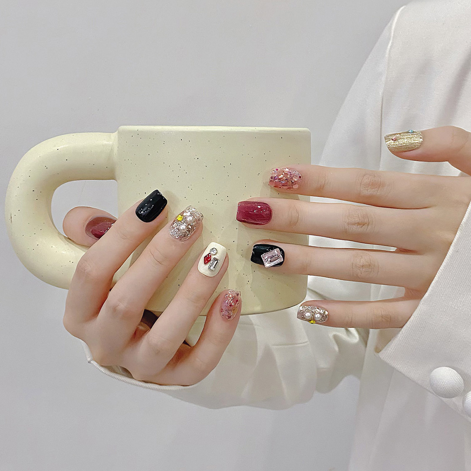 Imprensa artesanal nas unhas,  - Resin Art Glitter avaliação e preço