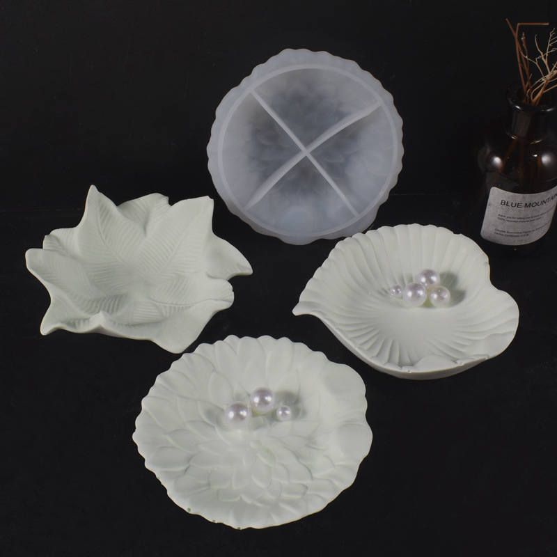 Gesso cimento diy folha prato  - Resin Art Tray avaliação e preço