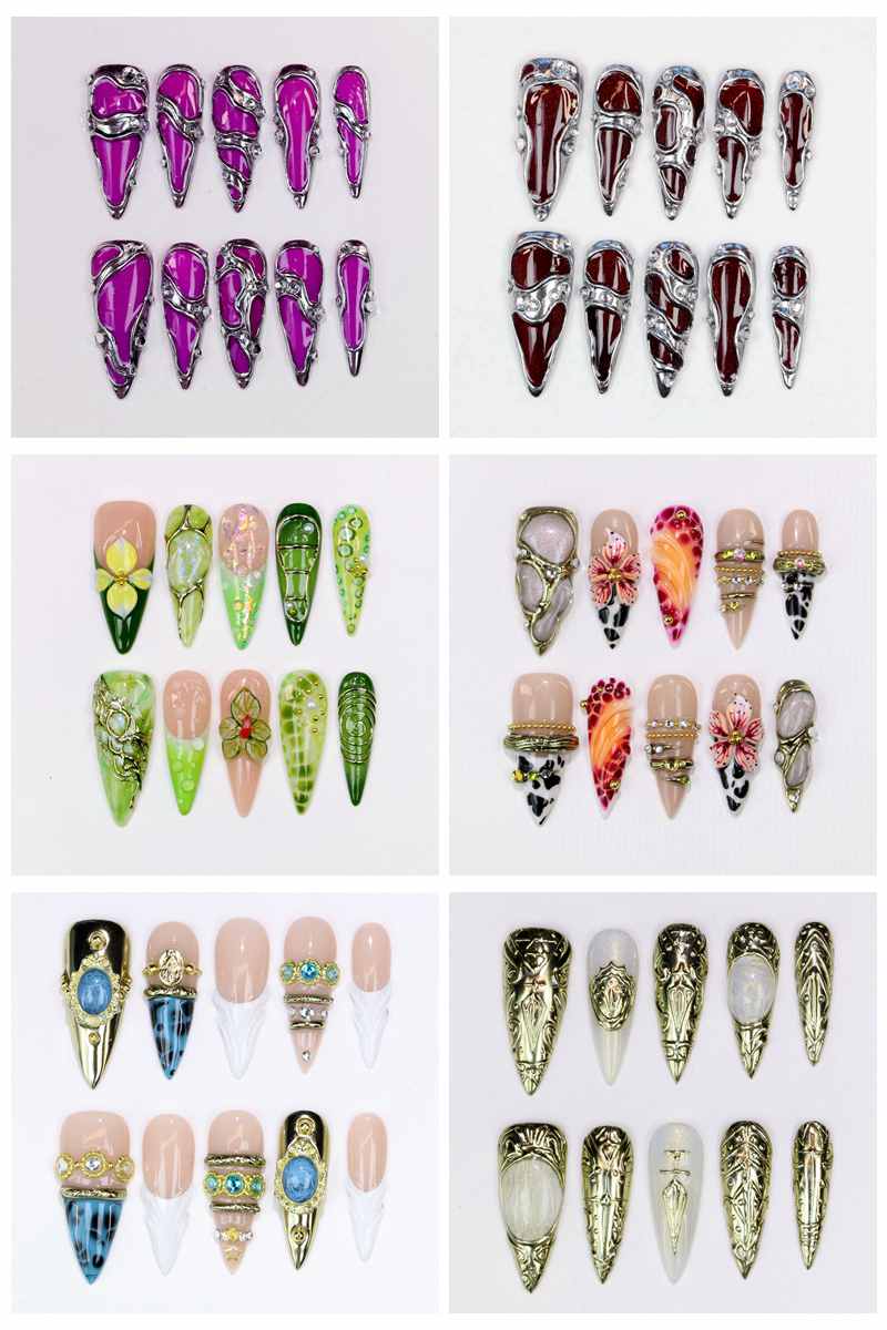 10 Unidades de Unhas Postiças  - Resin Art Flower avaliação e preço