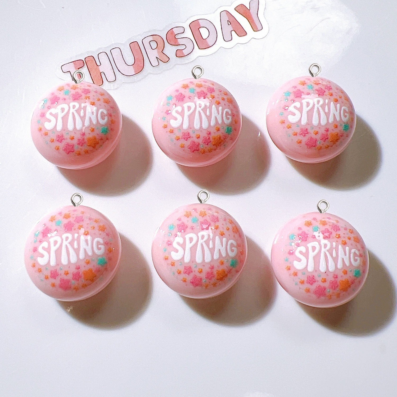 10 Peças de Charms Planos Circ - Resin Art Earrings Material avaliação e preço