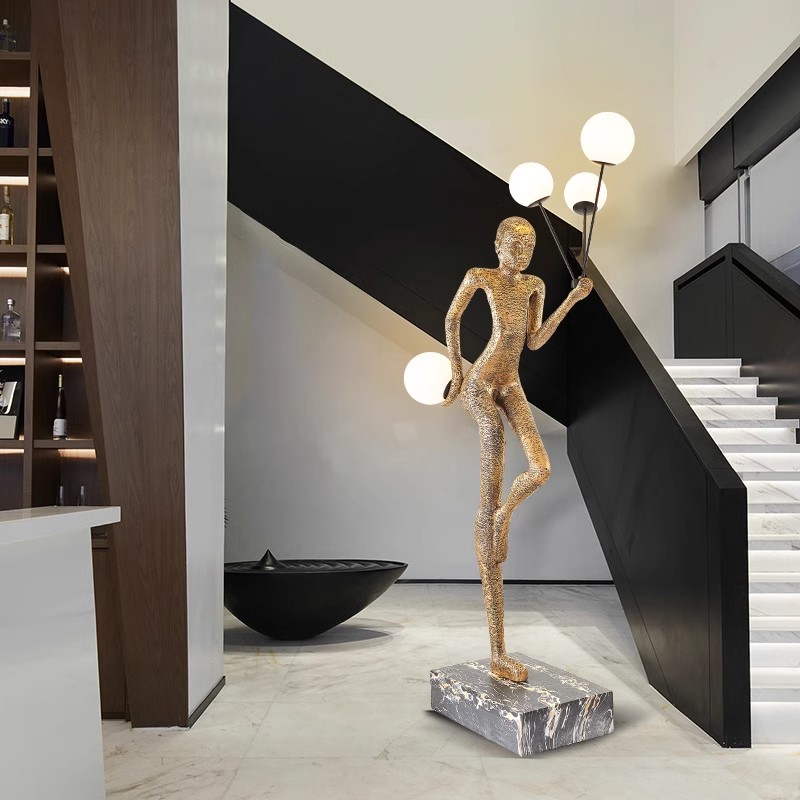 Sala de estar lâmpada chão art - Resin Art In Floor avaliação e preço