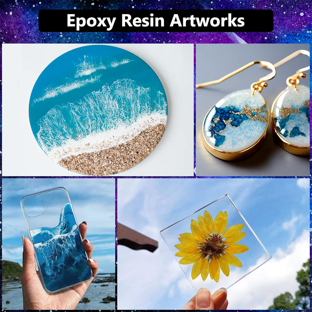 Kit de resina epóxi cristalina - Resin Art Easy avaliação e preço