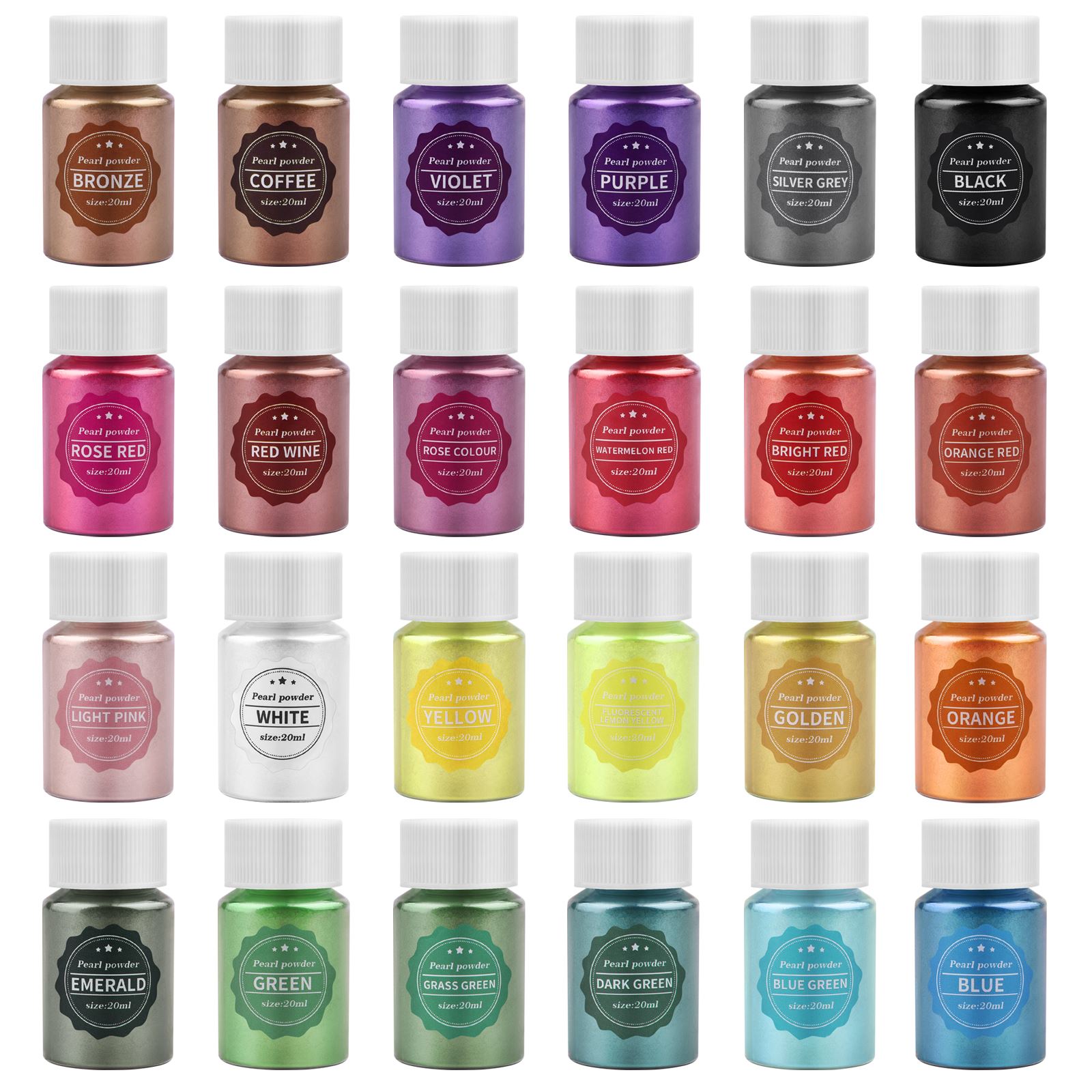 6 pçs-set resina epóxi corante - Pearl Powder Resin avaliação e preço