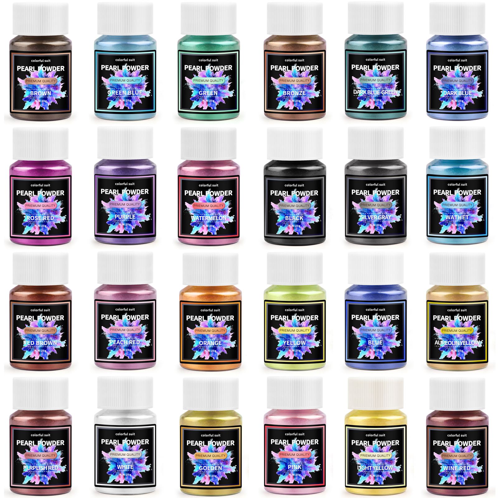 20ml grau cosmético perolado n - Pearl Powder Resin avaliação e preço